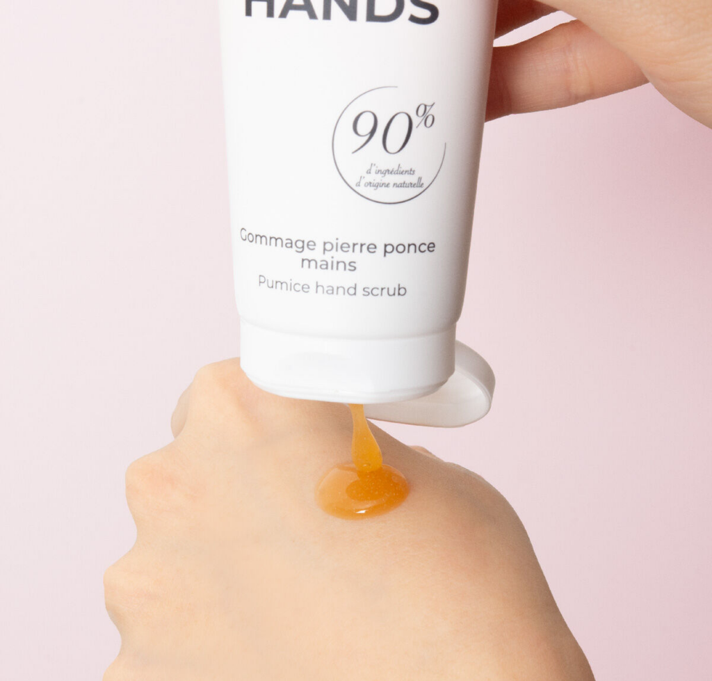 Handscrub met puimsteen