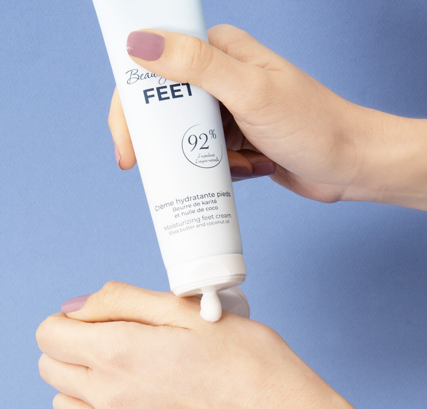 Hydraterende crème voeten Shea butter en kokosolie